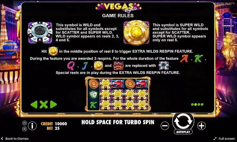 Vegas Nights Slots made by Pragmatic Play - Bonus 1