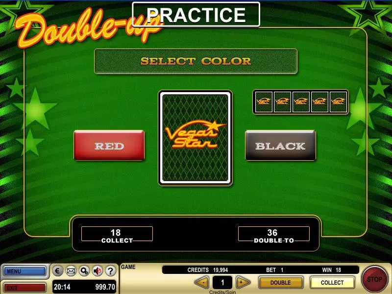 Vegas Star Slots made by GTECH - Gamble Screen