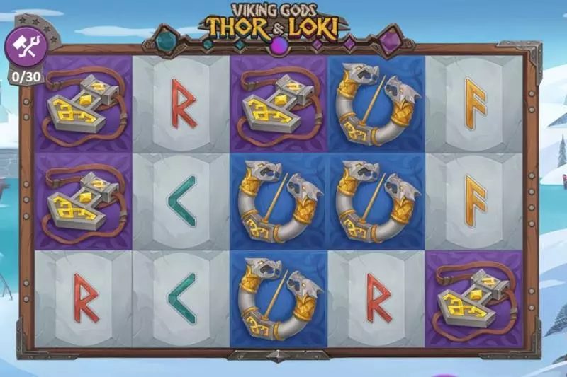 Viking Gods: Thor and Loki Slots made by Playson - Main Screen Reels