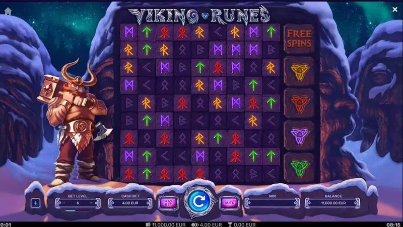 Viking Runes Slots made by Yggdrasil - Main Screen Reels