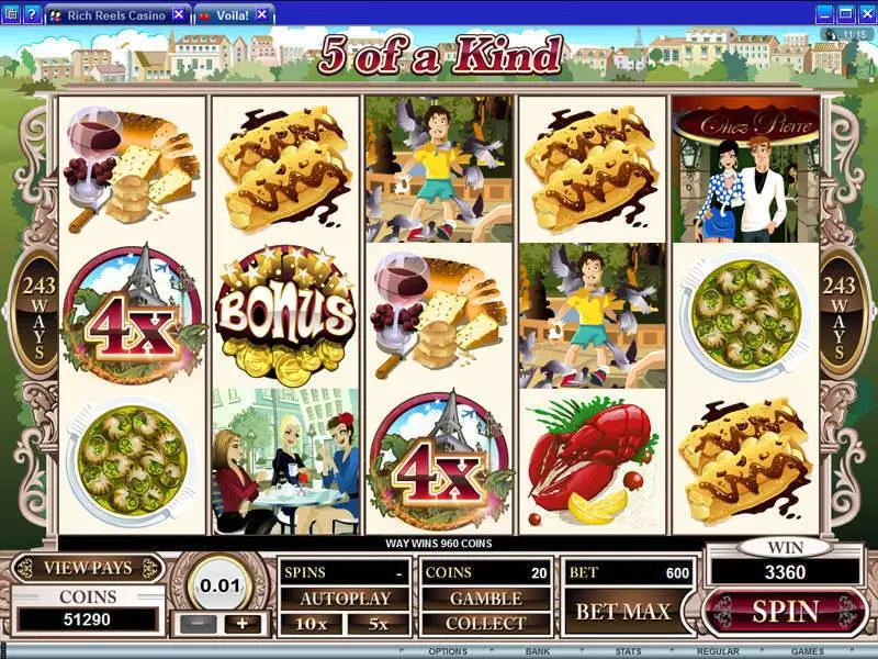 Voila Slots made by Microgaming - Bonus 1