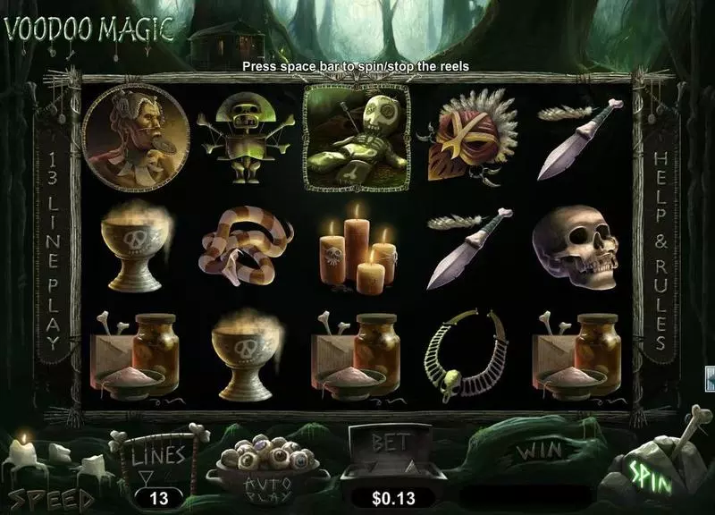 Voodoo Magic Slots made by RTG - Main Screen Reels