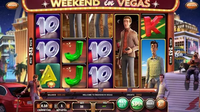 Weekend in Vegas Slots made by BetSoft - Introduction Screen