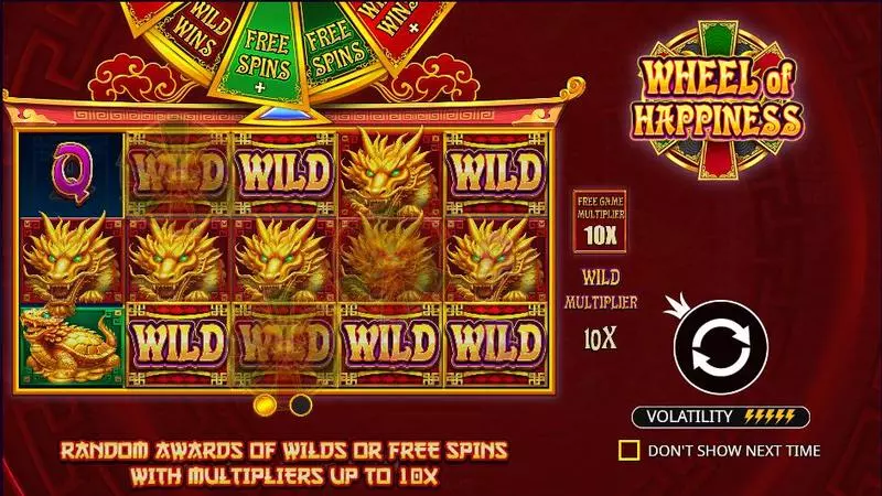 Wheel of Happiness Slots made by Pragmatic Play - Introduction Screen
