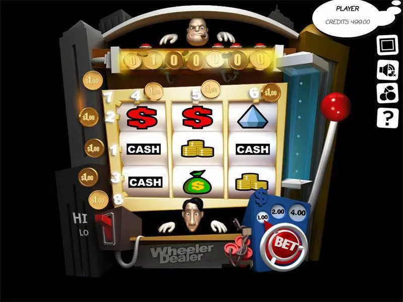 Wheeler Dealer Slots made by Slotland Software - Main Screen Reels