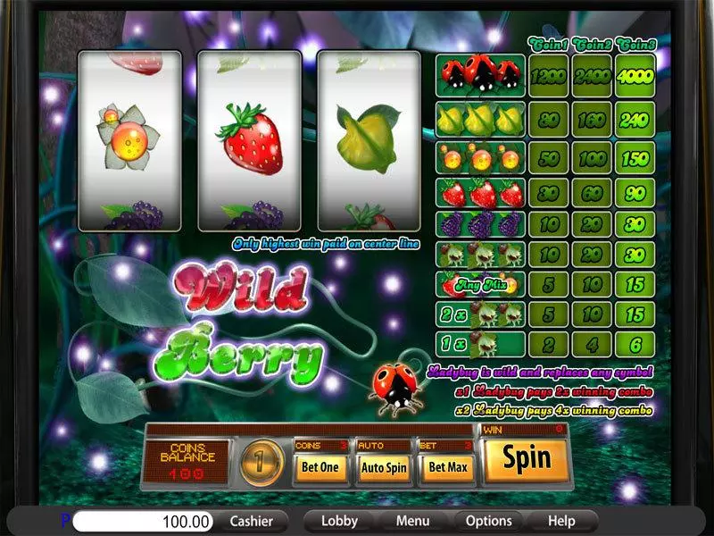Wild Berry Classic Slots made by Saucify - Main Screen Reels