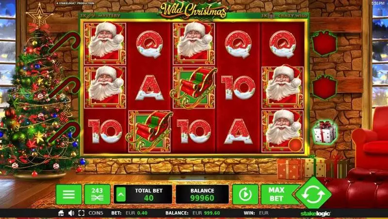 Wild Christmas Slots made by StakeLogic - Main Screen Reels