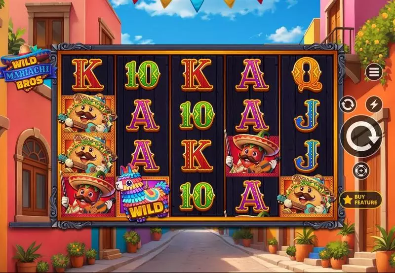 Wild Mariachi Bros Slots made by Apparat Gaming - Main Screen Reels