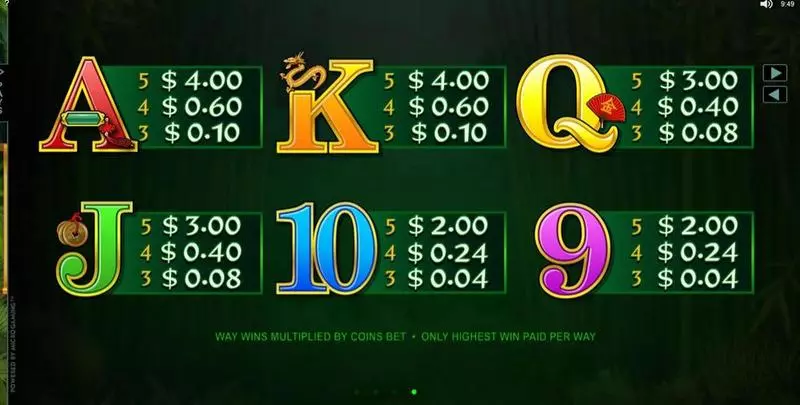 Wild Orient Slots made by Microgaming - Info and Rules