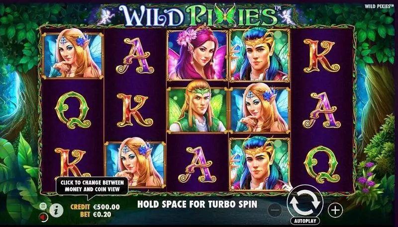 Wild Pixies Slots made by Pragmatic Play - Main Screen Reels