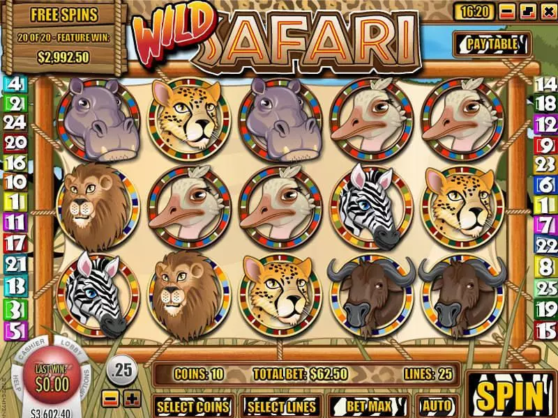 Wild Safari Slots made by Rival - Bonus 2