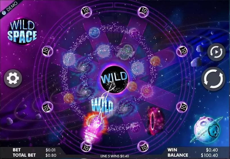 Wild Space Slots made by Genesis - Main Screen Reels