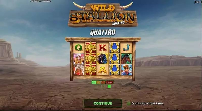 Wild Stallion Quatro Slots made by StakeLogic - Info and Rules
