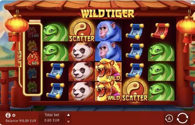 Wild Tiger Slots made by BGaming - Main Screen Reels