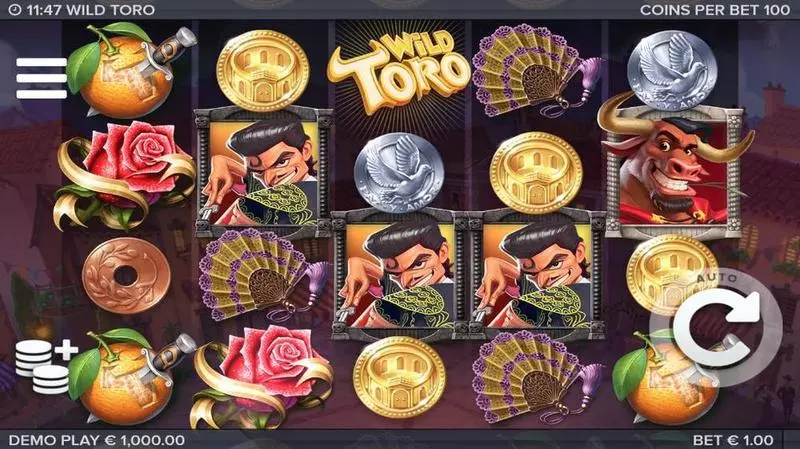 Wild Toro Slots made by Elk Studios - Main Screen Reels