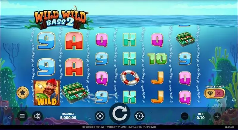 Wild Wild Bass 2 Slots made by StakeLogic - Main Screen Reels
