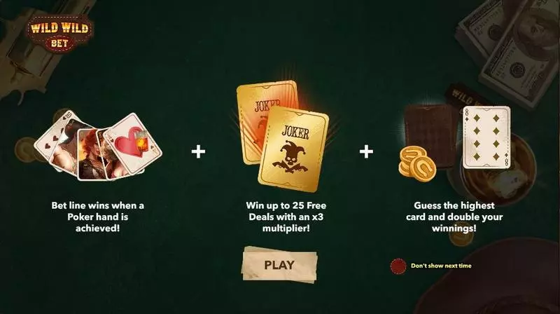 Wild Wild Bet Slots made by Mascot Gaming - Introduction Screen