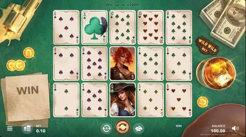 Wild Wild Bet Slots made by Mascot Gaming - Main Screen Reels
