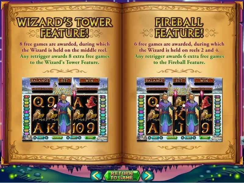 Wild Wizards Slots made by RTG - Info and Rules
