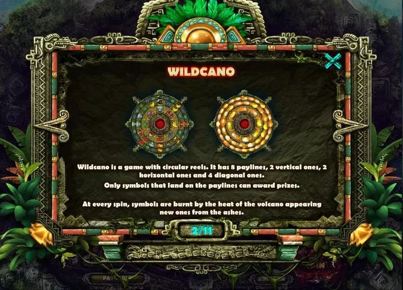 Wildcano Slots made by Red Rake Gaming - Info and Rules