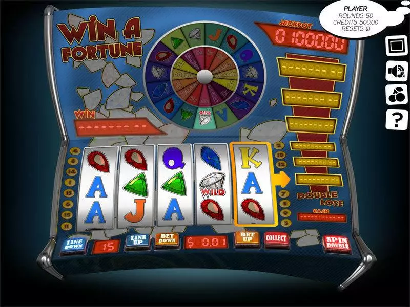 Win a Fortune Slots made by Slotland Software - Main Screen Reels