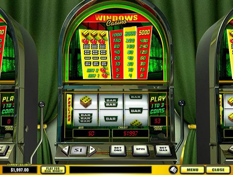 Windows Casino Slots made by PlayTech - Main Screen Reels