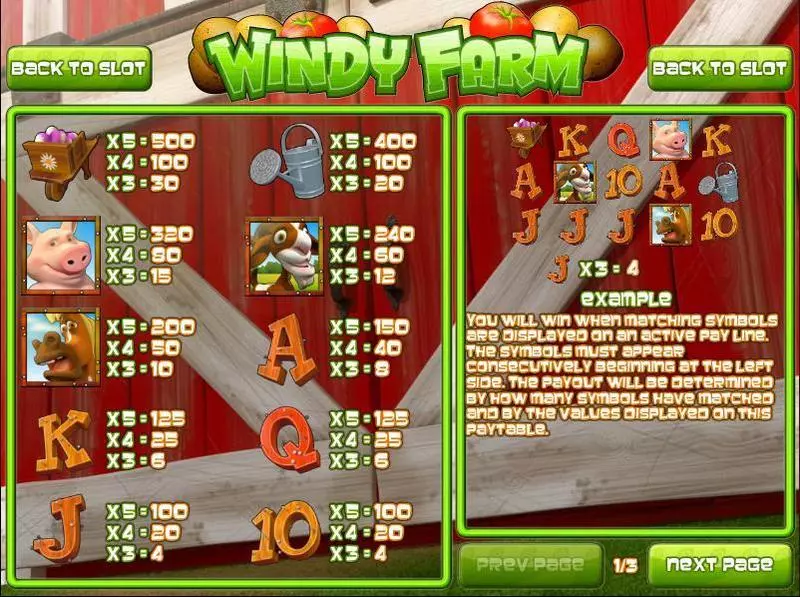 Windy Farm Slots made by Rival - Info and Rules