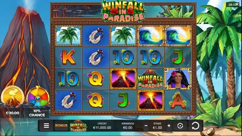 Winfall in Paradise Slots made by Reel Life Games - Main Screen Reels