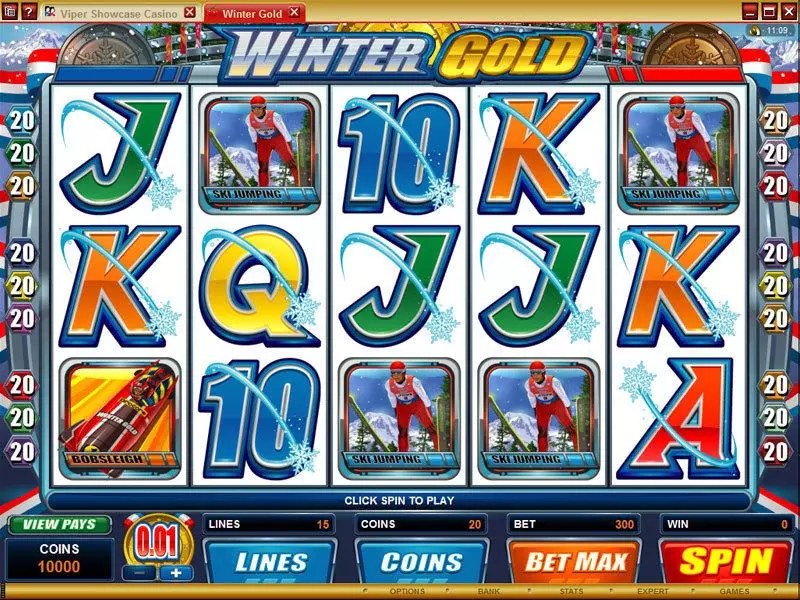 Winter Gold Slots made by Microgaming - Main Screen Reels