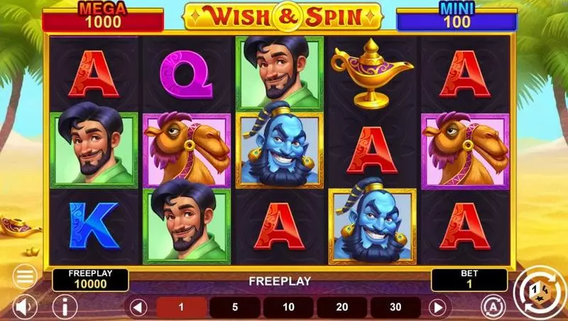 Wish And Spin - Hold And Win Slots made by 1Spin4Win - Main Screen Reels