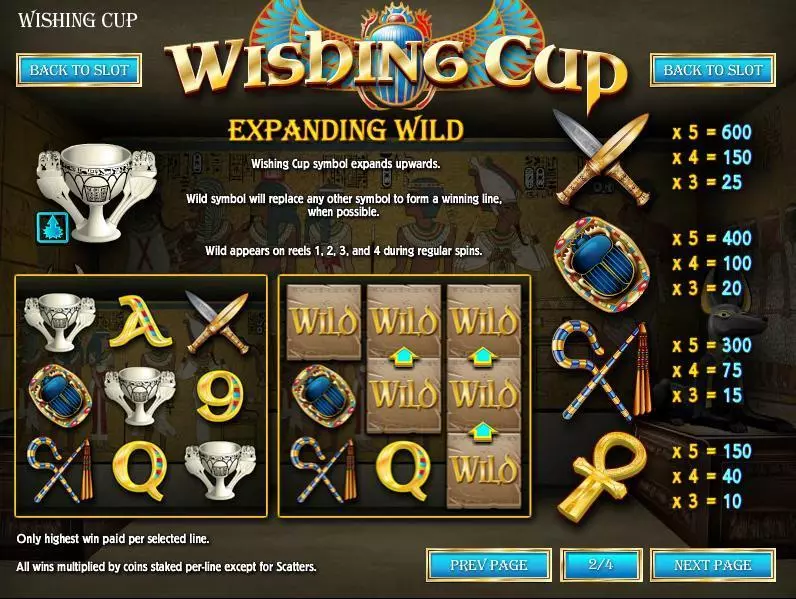 Wishing Cup Slots made by Rival - Info and Rules