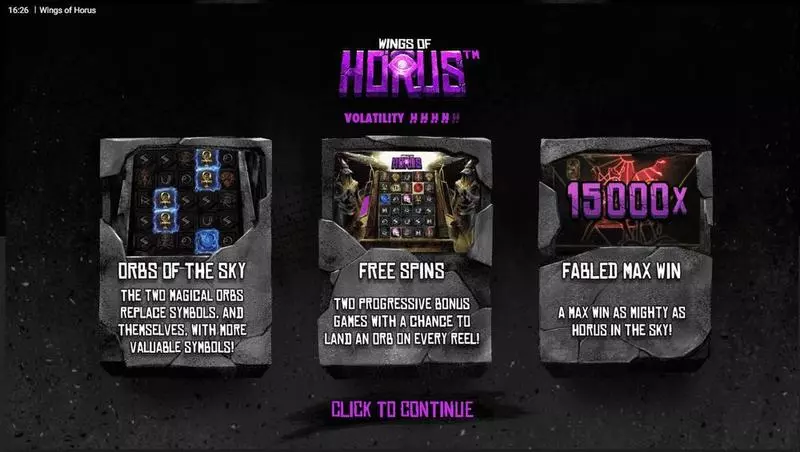 Wngs Of Horus Slots made by Hacksaw Gaming - Info and Rules