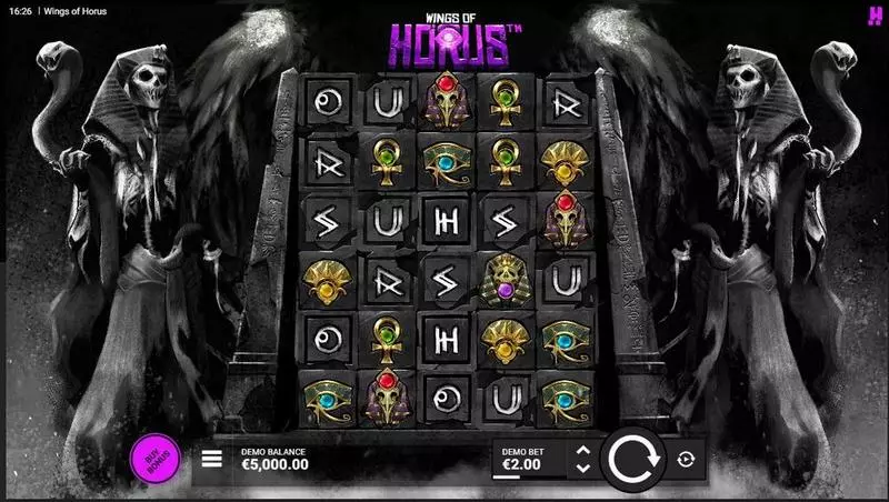 Wngs Of Horus Slots made by Hacksaw Gaming - Main Screen Reels