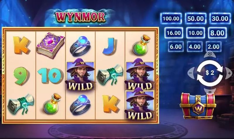 Wynmor Slots made by Wizard Games - Main Screen Reels