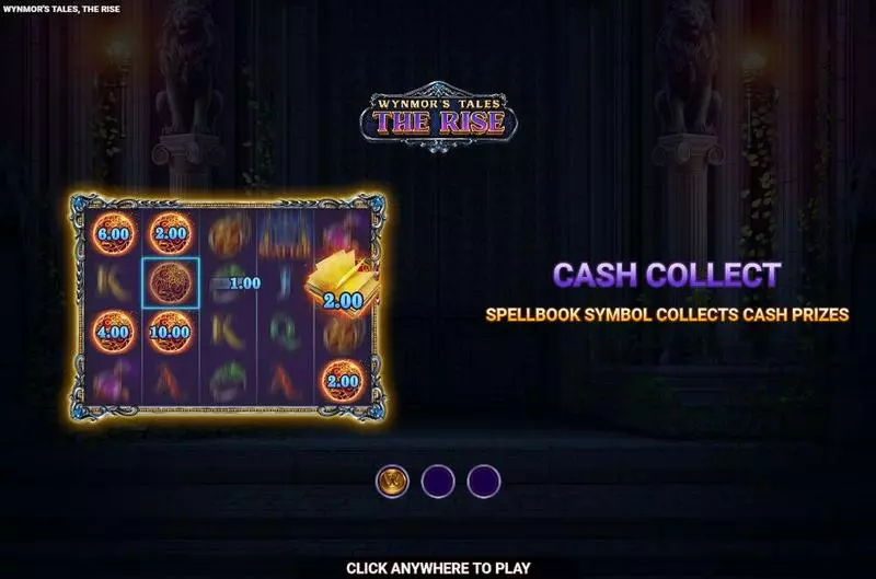 Wynmor’s Tales The Rise Slots made by Wizard Games - Introduction Screen