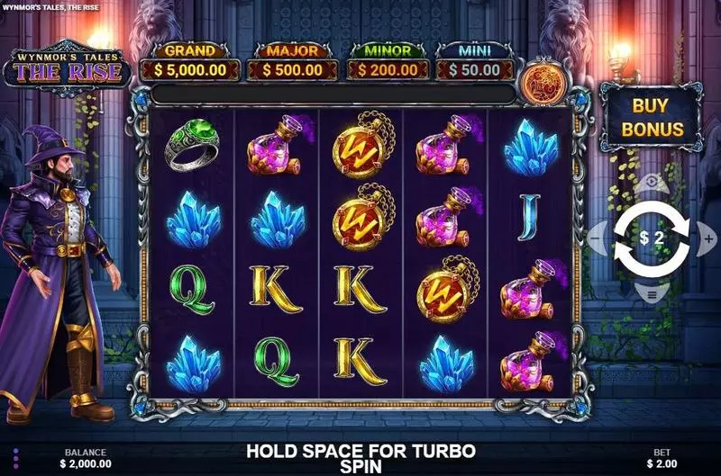 Wynmor’s Tales The Rise Slots made by Wizard Games - Main Screen Reels