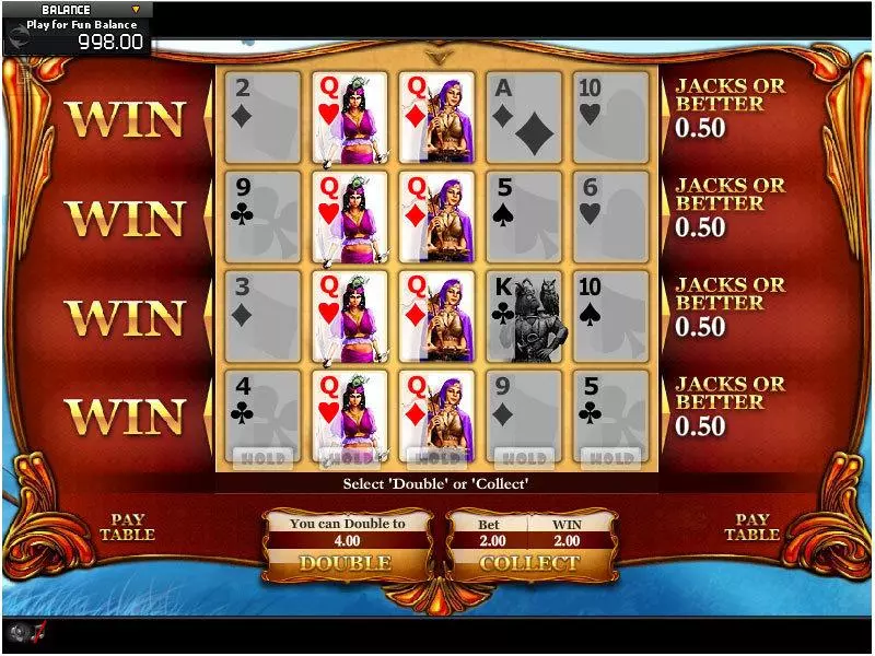 Face the Ace 4 Hand Poker made by GamesOS - Introduction Screen