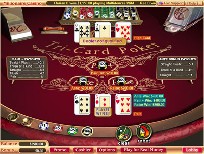 3 card poker video game