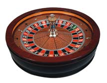 European roulette wheel
